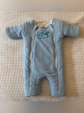 Baby Merlin’s Magic Sleepsuit Fleece Light Blue Small